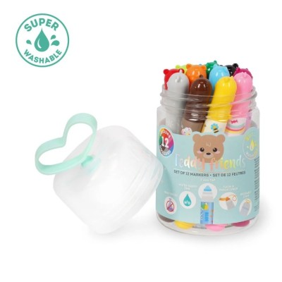 Legami, Set di 12 Pennarelli, Teddy Friends
