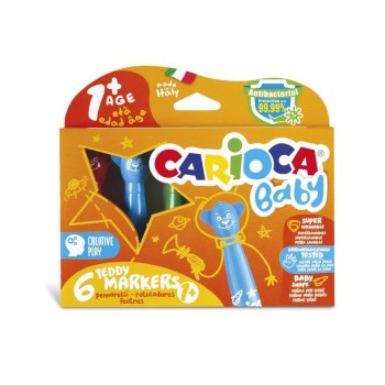 Carioca, Teddy Markers Baby, 6 Pz.