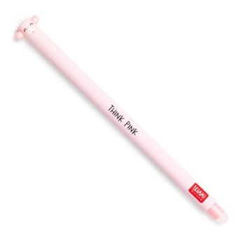 Legami, Penna Gel Cancellabile, Inchiostro Rosa, Tema Piggy