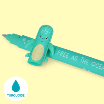 Legami, Set di 3 Penne Gel Cancellabili Under the Sea con Sea Turtle, Clownfish e Seahorse