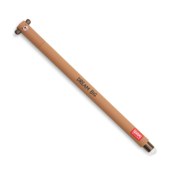 Legami- Penna gel cancellabile inchiostro blu, Tema Bear senza miele