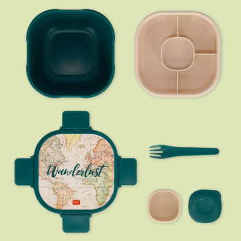 Contenitore Porta Pranzo- Tema Travel - Legami