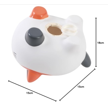 I-TOTAL® - Salvadanaio Portamonete in plastica (Gatto Macchiato))