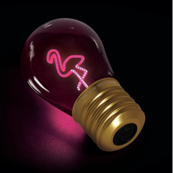 Lampada da Tavolo a Forma di Lampadina - Bulb Fiction - Flamingo