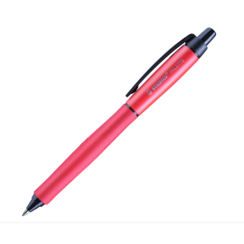 STABILO Penna roller con meccanismo a pressione, PALETTE Rossa