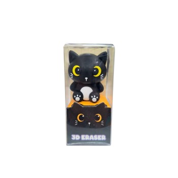 Itotal - Gomma da cancellare 3D Gatto Nero