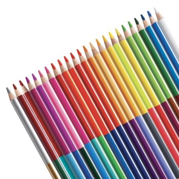 Carioca, matite bi-color triangolari 12 pz.