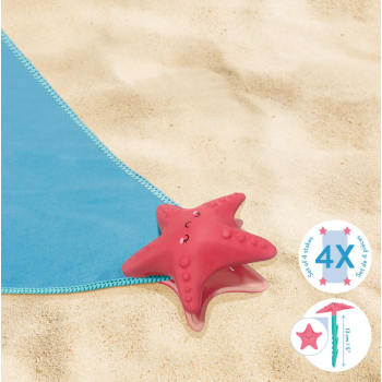 Legami - Set di 4 Picchetti Ferma Telo Mare a forma di Starfish