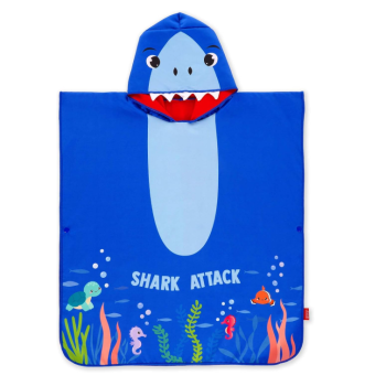 Legami - Poncho Asciugamano Per Bambini a tema Shark