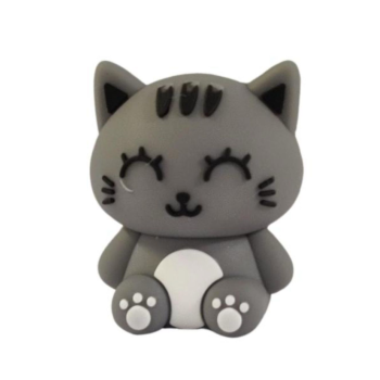 Itotal - Gomma da cancellare 3D Gatto Grigio
