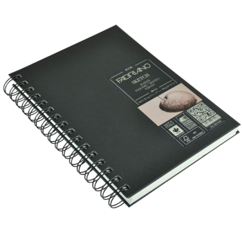 Fabriano - Sketch Book spiralato ritratto, 80 fogli di carta, cm 14,8x21, grana naturale, 110gr/mq (28014550)