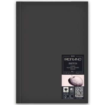 Fabriano - Sketch Book Verticale Cucito ritratto 14,8x21 Cm 110 Gr 80 Fogli Grana Naturale (19100001)