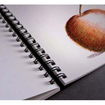 Fabriano - sketch Book spiralato ritratto Orizzontale , 60 fogli, cm 14,8x21, grana naturale, 160gr/mq (41231421)