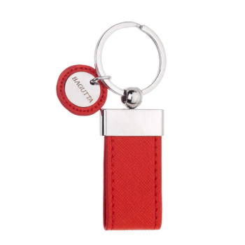 Bagutta - portachiavi fettuccia con logo tondo rosso (2233-05)