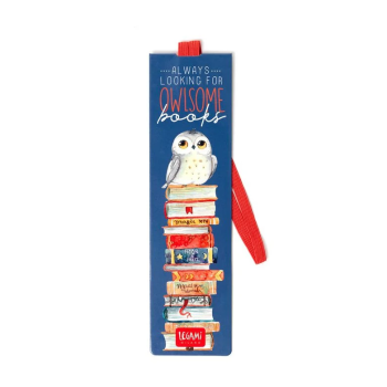 Legami - segnalibro con elastico “Always looking for owlsome books” a tema Gufo (SE0228)