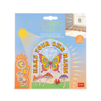 Legami - Set di 4 Adesivi Elettrostatici Acchiappasole per Finestra - Rainbow Maker (WSS0001)