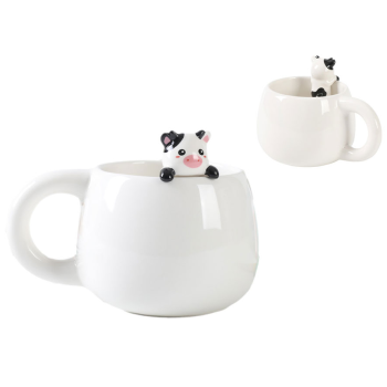 i-Total - Tazza in ceramica con charm - Cow (XL2568)