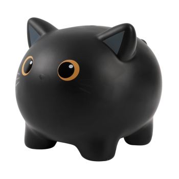 i-Total - Salvadanaio in plastica GATTO NERO