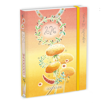 Akena - Goccioline Agenda Giornaliera GIALLO/ROSA Dente di leone (GO26AM-4)