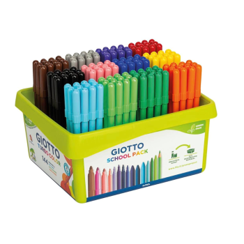 Giotto - Pennarelli punta fine 2,8 mm - Turbo Giotto - Schoolpack - assortiti - conf. 144 (523800)