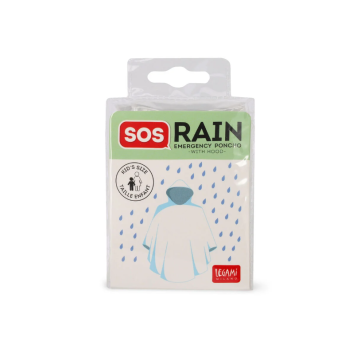 Legami - Mantella Poncho Impermeabile per Bambini - SOS Rain (PONCHOK0001)