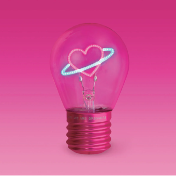 Legami - Lampada da Tavolo a Forma di Lampadina - Bulb Fiction - Planet Heart (CLB0005)