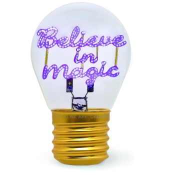 Legami -  Lampada da Tavolo a Forma di Lampadina - Bulb Fiction - Believe in Magic (CLB0017)