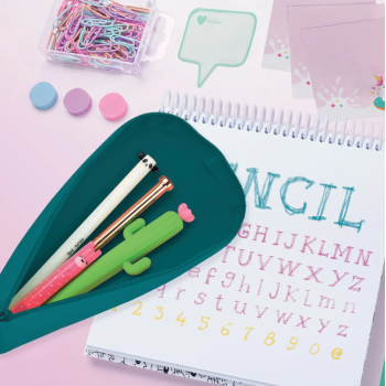 Legami - Astuccio in Morbido Silicone - Cute! nel colore verde Petrolio (PCS0004)
