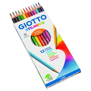 Giotto - Pastelli Stilnovo Astuccio da 12 matite , Multicolore (F256500)