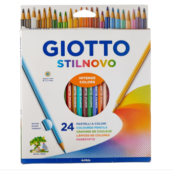 Giotto - Pastelli Stilnovo Astuccio da 24 matite , Multicolore (F256600)
