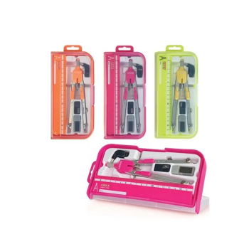 Arda - Set Balaustrone con Carta con Frizione e Prolunga e Righello - Colori Fluo Assortiti (CO2FLU)