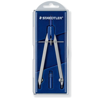 Staedtler - Compasso con vite centrale e aste fisse (557 00 SK/I)
