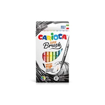 Carioca, Pennarelli Super Brush, 10 Pezzi