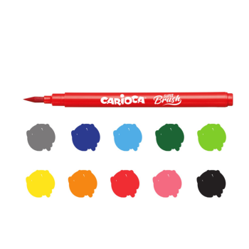 Carioca, Pennarelli Super Brush, 10 Pezzi