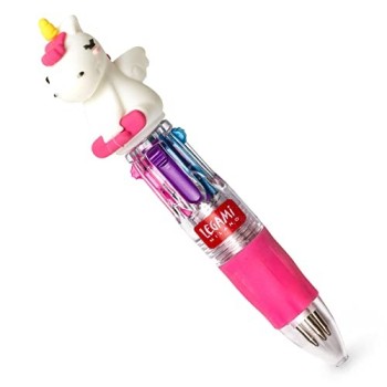 Legami - Mini Penna a Sfera 4 Colori - Mini Magic Rainbow Unicorno (MRP0001)