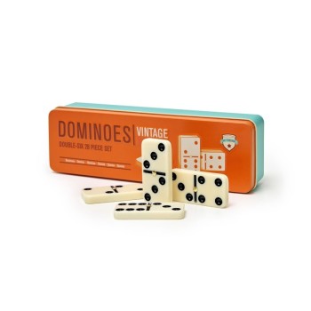 Legami - Domino gioco vintage con le 28 tessere bianche e nere (DOM0001)