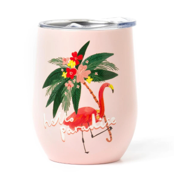 Legami - Hot & Cold, il bicchiere termico da 325 ml a tema Flamingo (TUM0004)