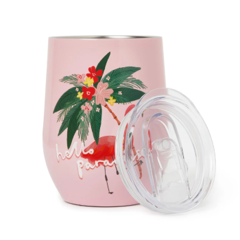 Legami - Hot & Cold, il bicchiere termico da 325 ml a tema Flamingo (TUM0004)
