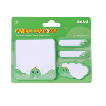 i-Total - Set Sticky Notes Hello Dino (XL3111)