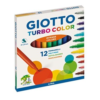 Giotto - Turbo Color pennarelli in astuccio da 12 colori (F416000)