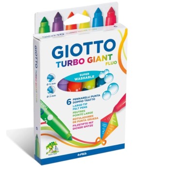 Giotto - Pennarelli Giotto Turbo Giant Fluo conf. 6 colori (433000)