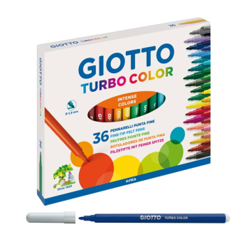 Giotto - Pennarelli Turbo Color - conf. 36 Colori (F418000)