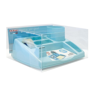 Arda - Organizer scrivania Oliver KEEPCOLOUR Azzurro pastello (23,8x19,8x8 cm) 4121PPBL