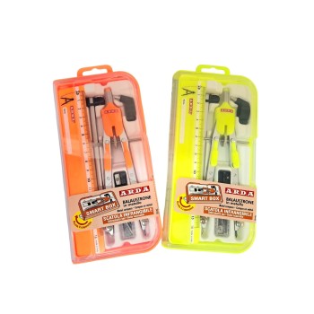Arda - Set Balaustrone con Frizione e Prolunga e Righello - Colori Fluo Assortiti (CO2FLU)