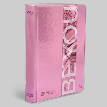 Be-You - Diario Agenda 16 mesi easy Cosmetic Pink 2025-2026