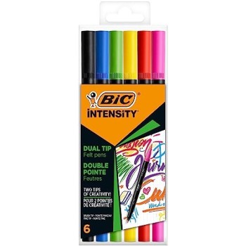 Bic, Pennarelli Intensity Dual Tip FP a 6 colori
