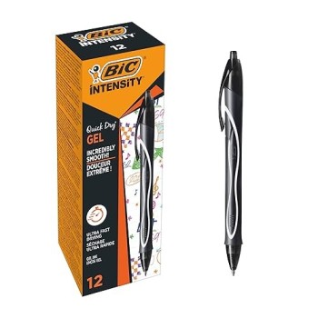 Bic, Penne Gelocity Quick Dry Nero 12 pz.