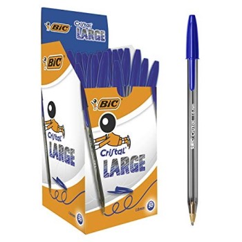 Bic - Penna a sfera Cristal Large 1.6mm  conf. 50 pz Blu