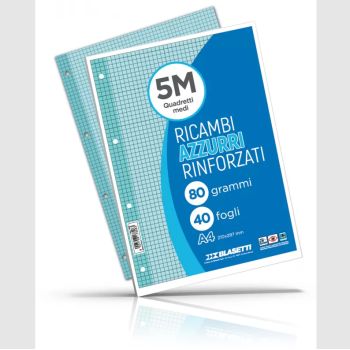 Blasetti - Ricambi Rinforzati A4 80 Gr 40fg rigatura 5M (2334)