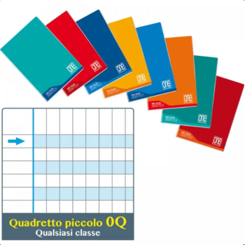 Blasetti - confezione Quaderni Maxi Blasetti Didattico One Color 100 gr 18+1 rigatura Q colore Casuale